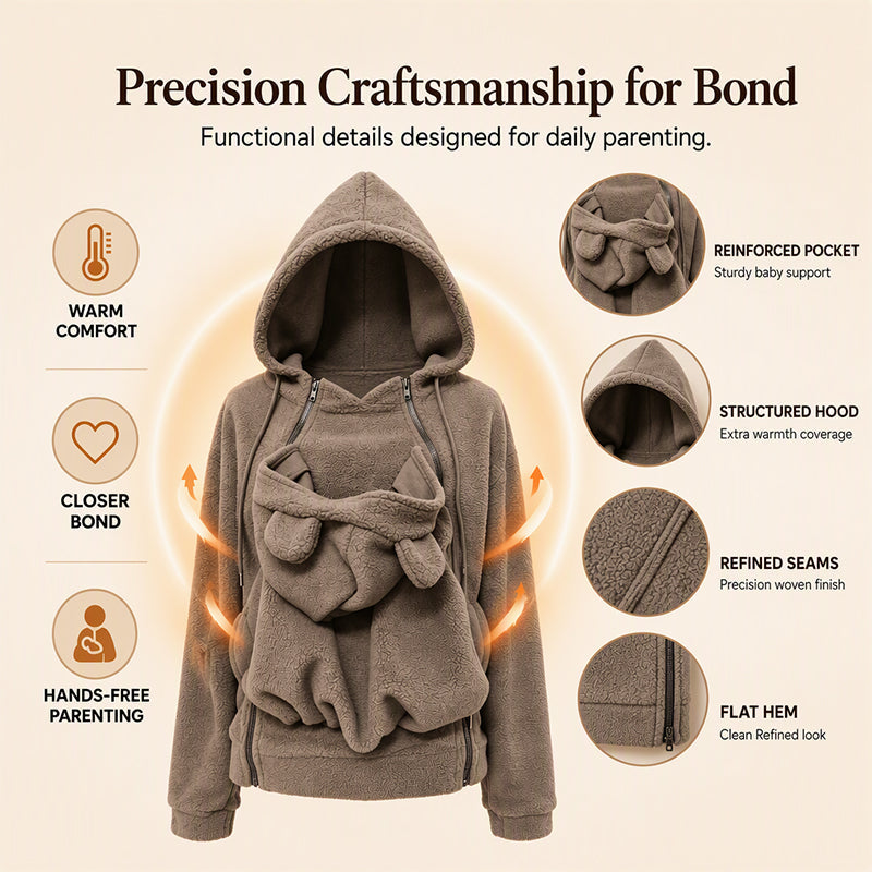 ✨Limited stock available, don’t miss out!🎉Cozy Warm Babywearing Hooded Jacket