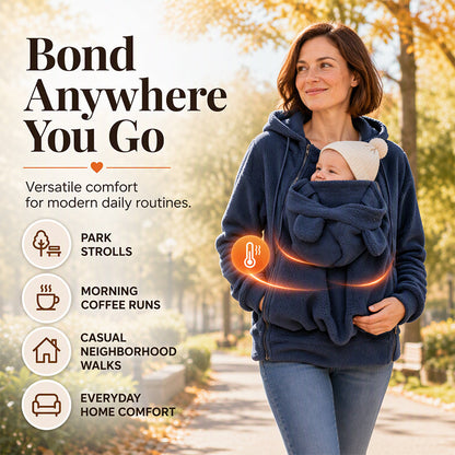 ✨Limited stock available, don’t miss out!🎉Cozy Warm Babywearing Hooded Jacket