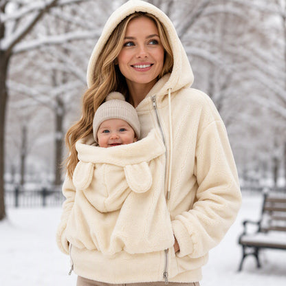 ✨Limited stock available, don’t miss out!🎉Cozy Warm Babywearing Hooded Jacket