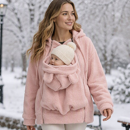 ✨Limited stock available, don’t miss out!🎉Cozy Warm Babywearing Hooded Jacket