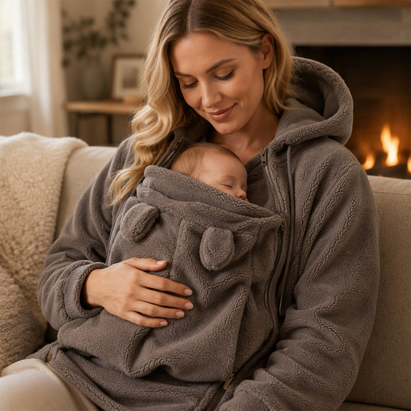 ✨Limited stock available, don’t miss out!🎉Cozy Warm Babywearing Hooded Jacket