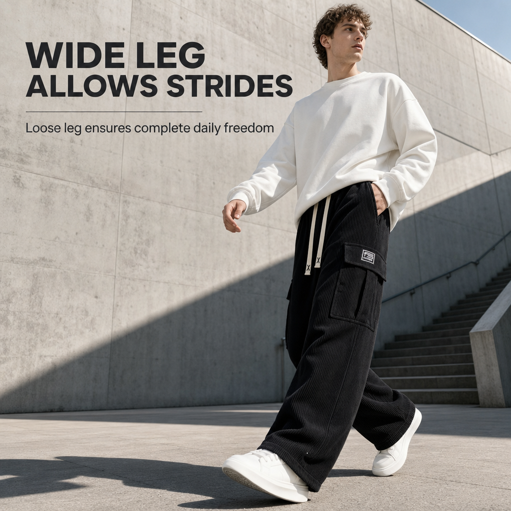 Men's Relaxed Fit Corduroy Cargo Pants