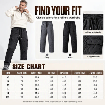 ⏰ Seasonal changeover sale: 50% off – quality at half the price! ✨Men's Winter Plush-Lined Cargo Pants