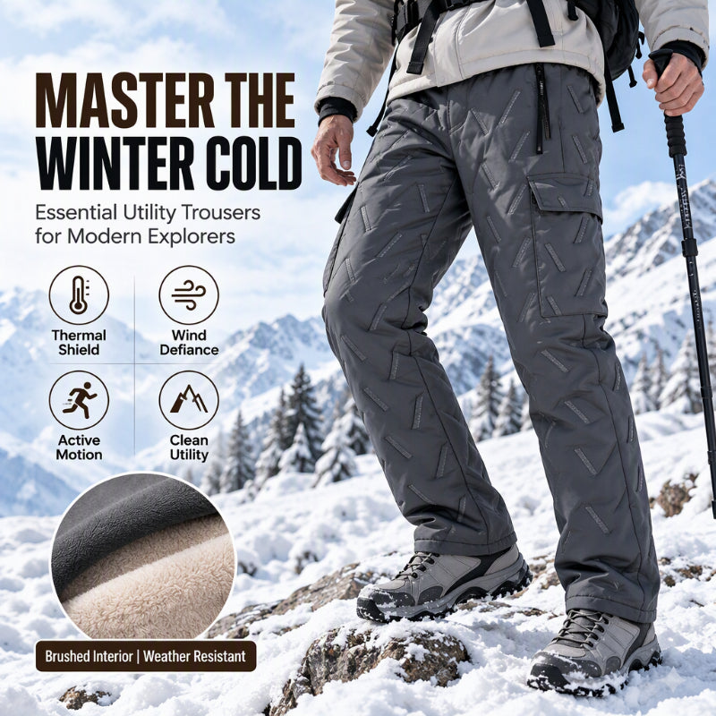 ⏰ Seasonal changeover sale: 50% off – quality at half the price! ✨Men's Winter Plush-Lined Cargo Pants
