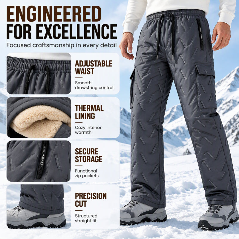 ⏰ Seasonal changeover sale: 50% off – quality at half the price! ✨Men's Winter Plush-Lined Cargo Pants