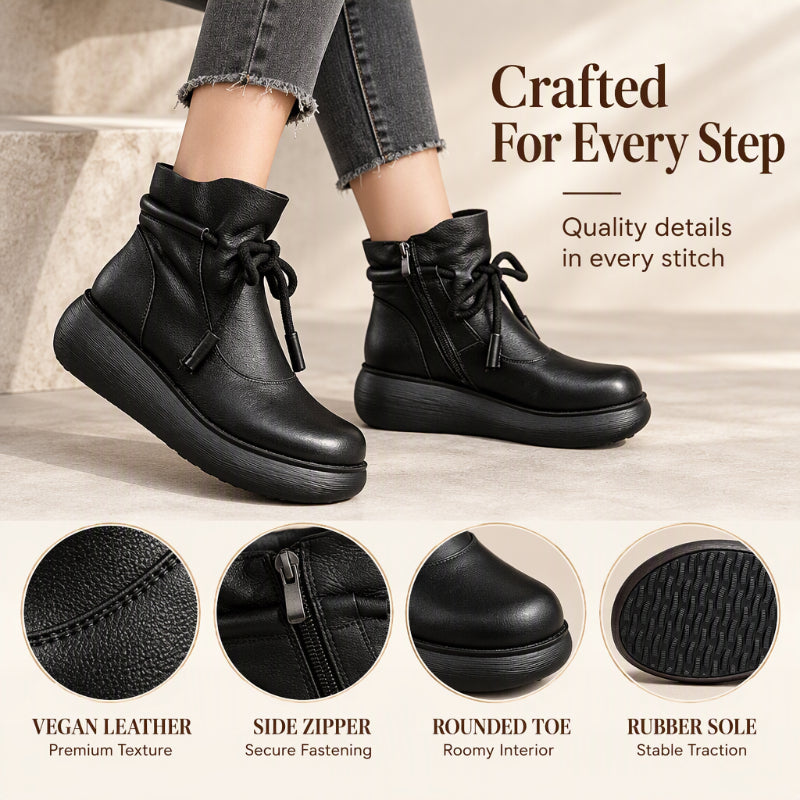 ⏰ Seasonal changeover sale: 50% off – quality at half the price! ✨Women's Retro Thermal-Lined Ankle Boots