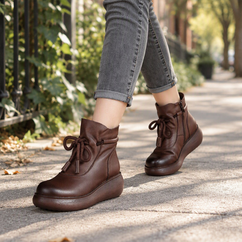 ⏰ Seasonal changeover sale: 50% off – quality at half the price! ✨Women's Retro Thermal-Lined Ankle Boots