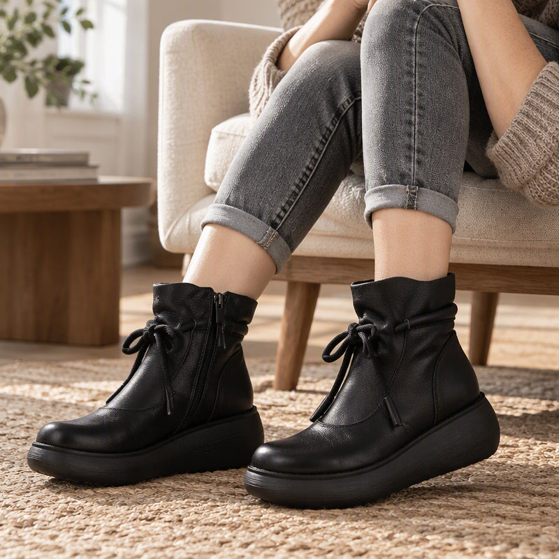 ⏰ Seasonal changeover sale: 50% off – quality at half the price! ✨Women's Retro Thermal-Lined Ankle Boots