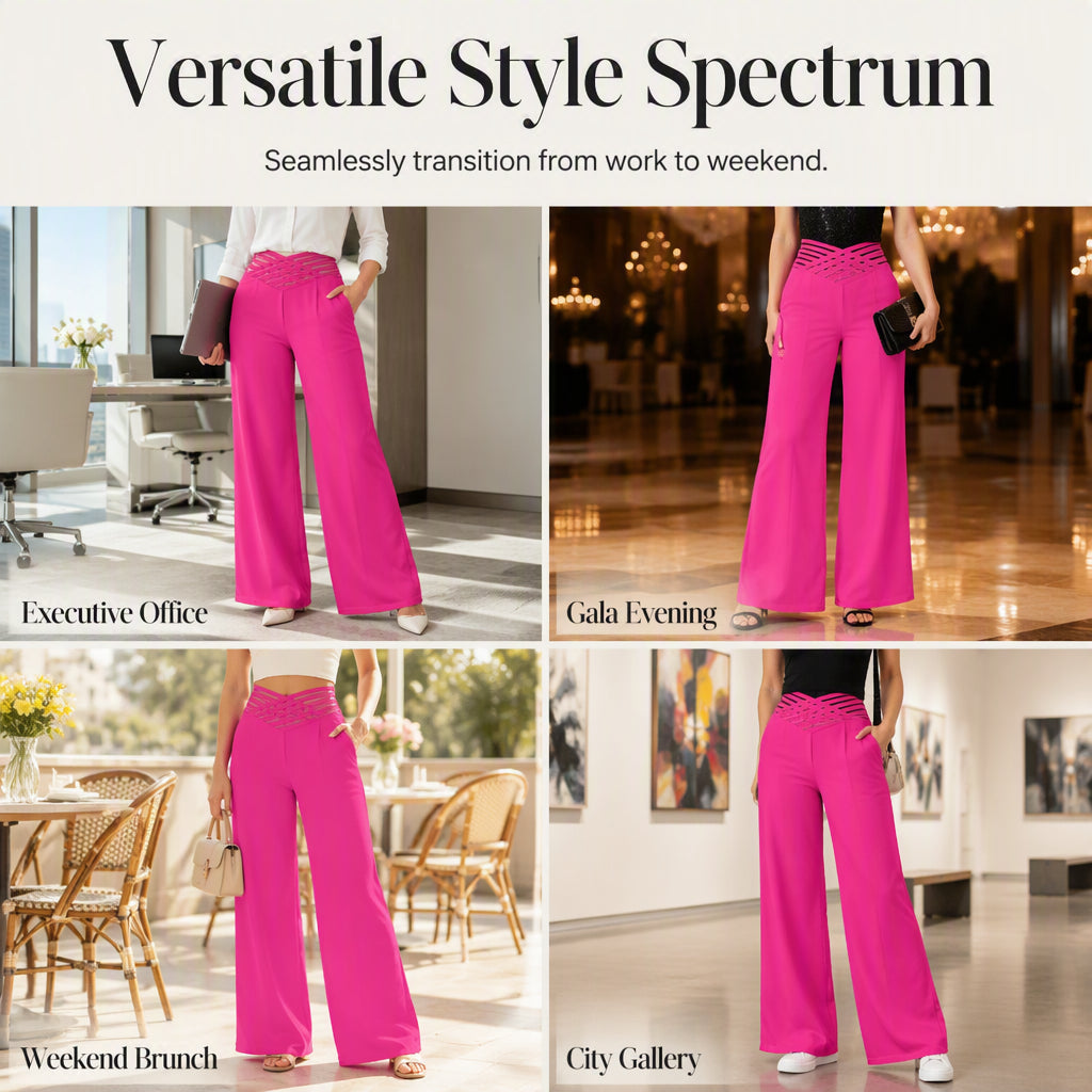 ⏰ Last Day of the Sale – 50% OFF ✨Women's Casual High-Waisted Wide-Leg Pants