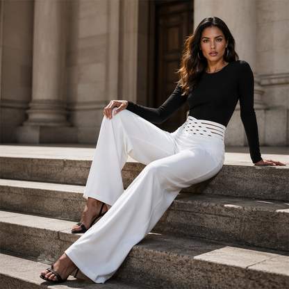 ⏰ Last Day of the Sale – 50% OFF ✨Women's Casual High-Waisted Wide-Leg Pants