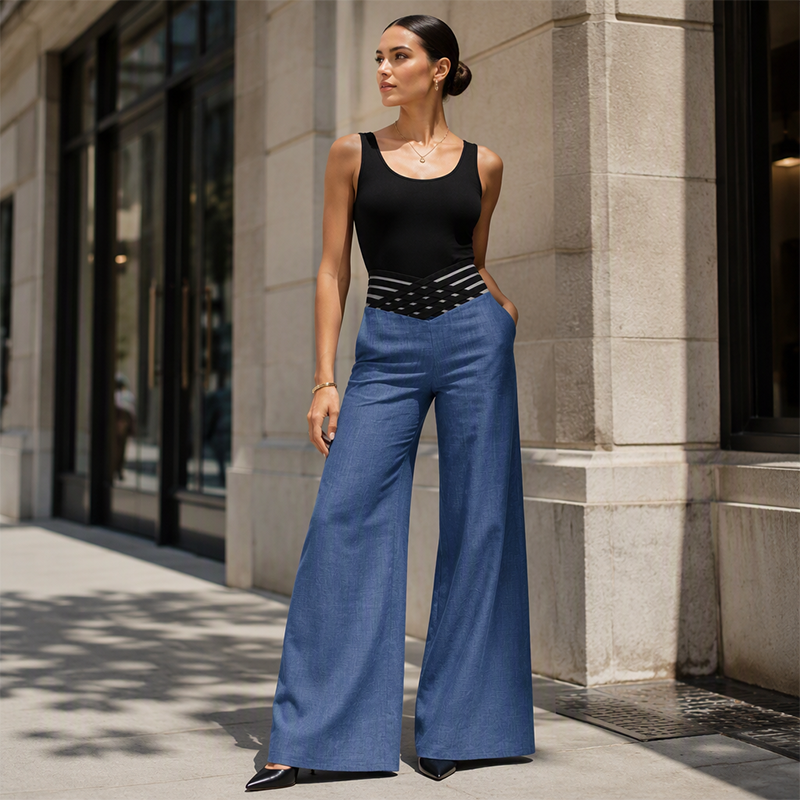 ⏰ Last Day of the Sale – 50% OFF ✨Women's Casual High-Waisted Wide-Leg Pants