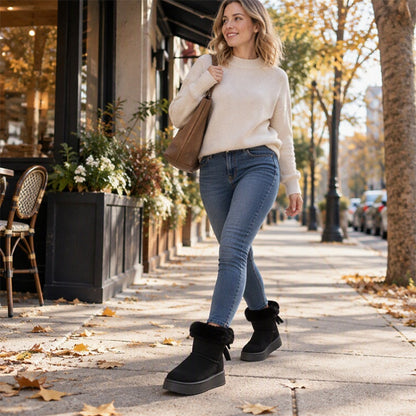 ✨Limited stock available, don’t miss out!🎉Women's Platform Mid-Calf Snow Boots