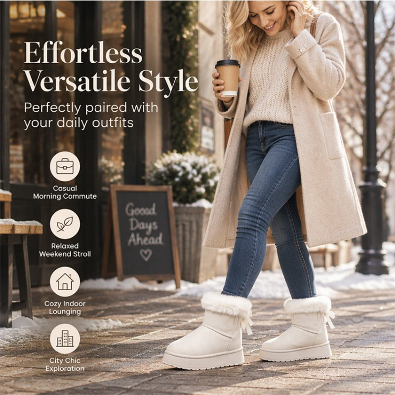 ✨Limited stock available, don’t miss out!🎉Women's Platform Mid-Calf Snow Boots