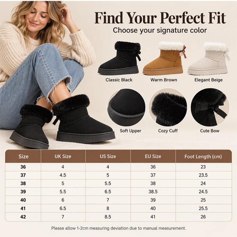✨Limited stock available, don’t miss out!🎉Women's Platform Mid-Calf Snow Boots