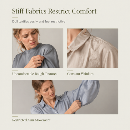 ⏰ Seasonal changeover sale: 50% off – quality at half the price! ✨Elegant French Style Satin Blouse with Stand Collar and Long Lantern Sleeves for Autumn Winter Layering
