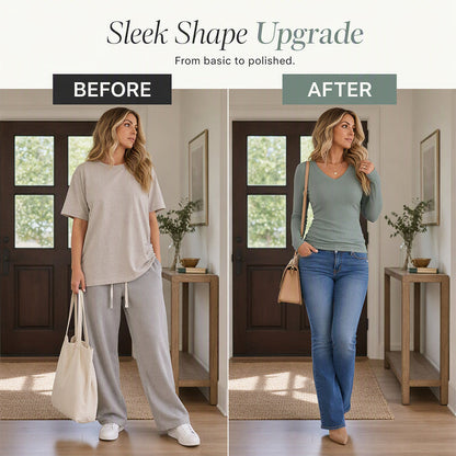 Women's Elegant V-Neck Knit Top