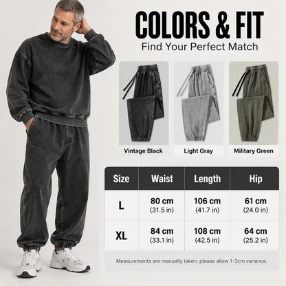 🎉The Lowest Price But The Best Quality!🔥Men's Casual Athletic Washed Sweatpants