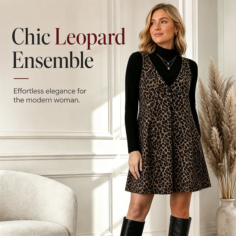 Flattering Layered Leopard Set