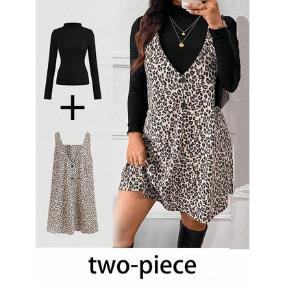 Flattering Layered Leopard Set
