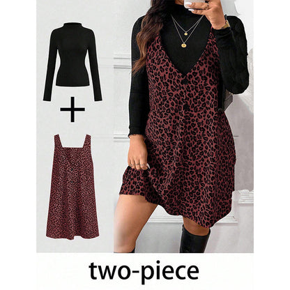 Flattering Layered Leopard Set