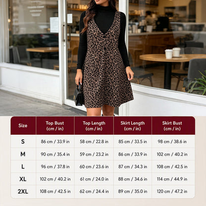 Flattering Layered Leopard Set