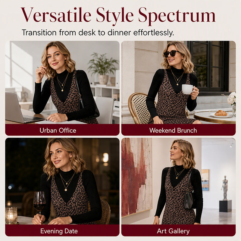 Flattering Layered Leopard Set