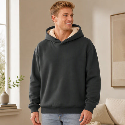 ⏰ Seasonal changeover sale: 50% off – quality at half the price! ✨Men's Thickened Sherpa-Lined Hoodie