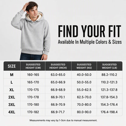 ⏰ Seasonal changeover sale: 50% off – quality at half the price! ✨Men's Thickened Sherpa-Lined Hoodie