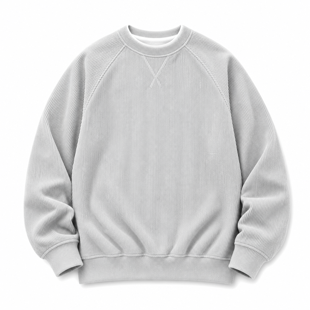 ⏰ Seasonal changeover sale: 50% off – quality at half the price! ✨Men's Corduroy Crewneck Long Sleeve Pullover Sweatshirt