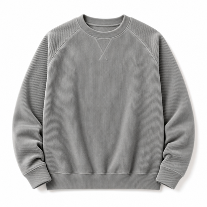 ⏰ Seasonal changeover sale: 50% off – quality at half the price! ✨Men's Corduroy Crewneck Long Sleeve Pullover Sweatshirt