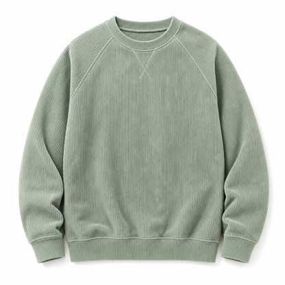 ⏰ Seasonal changeover sale: 50% off – quality at half the price! ✨Men's Corduroy Crewneck Long Sleeve Pullover Sweatshirt