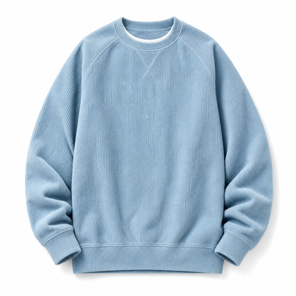 ⏰ Seasonal changeover sale: 50% off – quality at half the price! ✨Men's Corduroy Crewneck Long Sleeve Pullover Sweatshirt