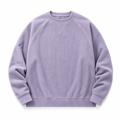 ⏰ Seasonal changeover sale: 50% off – quality at half the price! ✨Men's Corduroy Crewneck Long Sleeve Pullover Sweatshirt