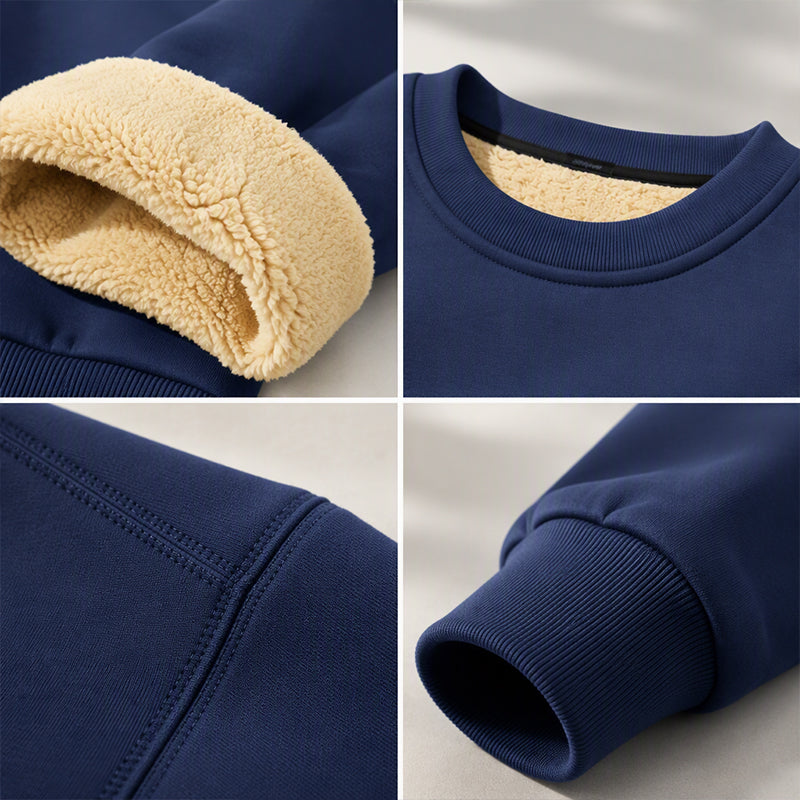 ⏰ Seasonal changeover sale: 50% off – quality at half the price! ✨Men's Fleece Lined Crewneck Sweatshirt