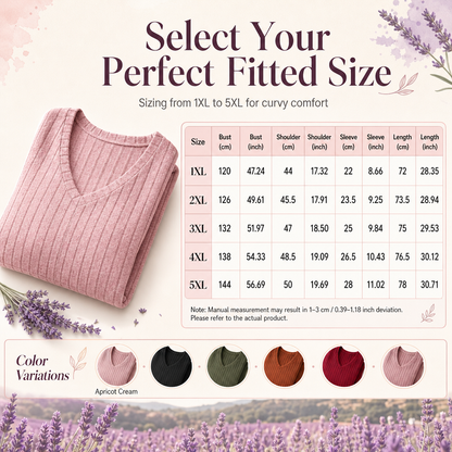☁️ Women's Plus Size Ribbed Brushed T-Shirt – Premium Material, Breathable & Always Cozy – A Must-Have for Your Wardrobe – Now 50% OFF!