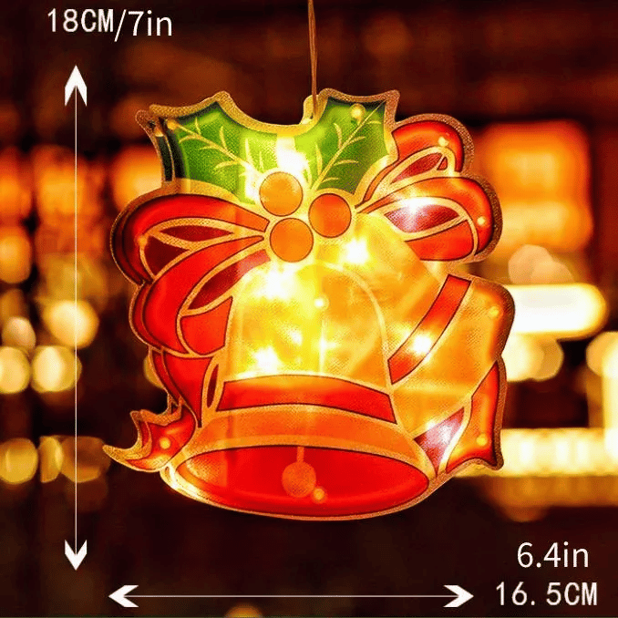 🎅Weihnachtsvorverkauf - 49% Rabatt🎁Weihnachtsfenster-Hängelichter