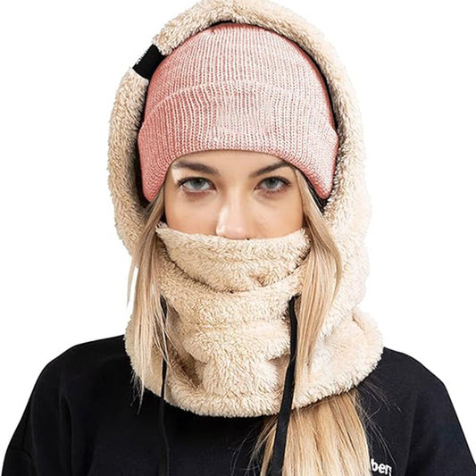 Ideales Geschenk - Unisex warmer Ski-Kapuzenschal